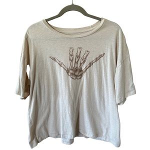 American Eagle Graphic Tee | Skull Hang Loose